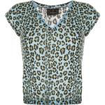 Leopard-mönstrade Flerfärgade Holkärmade V-ringade T-shirts från Fendi på rea i Storlek XL med V-ringning i Bomullsblandning för Damer 