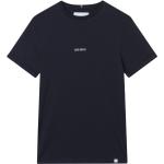 Mörkblåa Kortärmade T-shirts med tryck från Les Deux för Herrar 