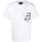 Vita Kortärmade T-shirts stora storlekar från Versace Versace Jeans på rea i Storlek XXL för Herrar 