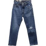 Blåa Straight leg jeans från LEVI'S på rea i Storlek S i Denim för Damer 