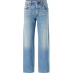 Blåa Straight leg jeans från LEVI'S 501 med L32 med W28 i Denim för Damer 