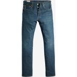 Melerade Blåa Straight leg jeans från LEVI'S 501 med L32 med W38 i Denim 