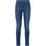 Blåa High waisted jeans från LEVI'S 721 på rea med L32 med W25 i Denim för Damer 