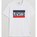 Vita Kortärmade Kortärmade T-shirts från LEVI'S i Storlek M med Rund ringning i Bomull för Herrar 