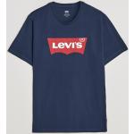 Blåa Kortärmade Kortärmade T-shirts från LEVI'S i Storlek S med Rund ringning i Bomull för Herrar 
