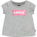 Gråa Kortärmade Kortärmade T-shirts från LEVI'S i Storlek S 