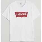 Vita Kortärmade Kortärmade T-shirts från LEVI'S i Storlek XL med Rund ringning i Bomull för Herrar 