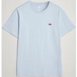 Blåa Kortärmade Kortärmade T-shirts från LEVI'S i Storlek M med Rund ringning i Bomull för Herrar 