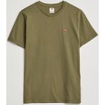Olivgröna Kortärmade Kortärmade T-shirts från LEVI'S i Storlek M med Rund ringning i Bomull för Herrar 