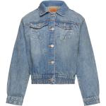 Levi's Over D Scrunchie Waist Trucker Jacket Outerwear Jackets & Coats Denim & Corduroy Blue Levi's