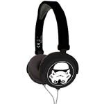Lexibook HP015SW Star Wars Rey Poe Finn BB-8 stereohörlurar, barnvänlig kraft, vikbara och justerbara, svart/vit