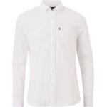 Vita Långärmade Långärmade skjortor på rea i Storlek XXL med Button down i Bomull 