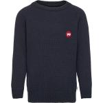 Liam Crew Recycled Tops Knitwear Pullovers Blue Kronstadt
