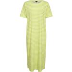 Randiga Gula Kortärmade klänningar på rea i Storlek S i Polyester för Damer 