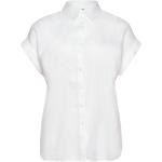 Vita Kortärmade Linneskjortor i Storlek 3 XL för Damer 
