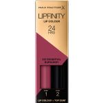 Burgundy Läppglans & Lip stain Glossy från Max Factor Lipfinity Håller upp till 24 tim 3 ml för Damer 