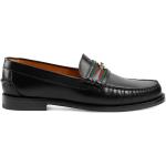 Svarta Loafers från Gucci med Slip-on med rundad tå i Läder för Herrar 