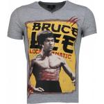Local Fanatic Bruce Lee Hunter - Herr T Shirt - 4301G Gray, Herr