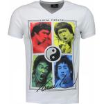 Local Fanatic Bruce Lee Ying Yang - Herr T-shirt - 2315W White, Herr