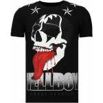 Svarta Långärmade Hellboy Långärmade T-shirts med glitter från Local Fanatic på rea i Storlek XL i Bomull för Herrar 