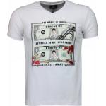 Local Fanatic Scarface Dollar Black Stones - Herr T-shirt - 2313W White, Herr