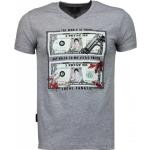 Local Fanatic Scarface Dollar Svarta Stenar - Herr T-shirt - 2313G Gray, Herr