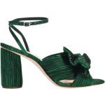 Blommiga Smaragdgröna Sandaletter från Loeffler Randall på rea med Klackhöjd 7cm till 9cm i Läder för Damer 