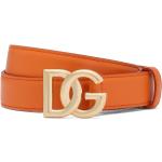 Orange Läderbälten från Dolce & Gabbana på rea med L70 i Kalvskinn för Damer 