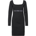 Knälånga Svarta Knälånga klänningar från Calvin Klein Jeans i Storlek XS för Damer 