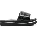 Svarta Slip in-sandaler från Michael Kors MICHAEL Michael Kors på rea med Slip-on med rundad tå i Gummi för Damer 