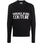 Svarta Långärmade Kashmir tröjor från Versace Versace Jeans för Herrar 