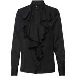 Svarta Långärmade Långärmade blusar från Karl Lagerfeld i Storlek XS för Damer 