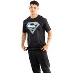 Retro Svarta Superman T-shirts med tryck i Storlek S för Herrar 