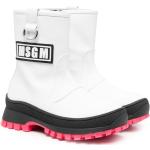 Vita Ankle-boots från MSGM på rea i storlek 36 med Slip-on med rundad tå i Kalvskinn för Flickor 