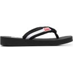 Randiga Svarta Slip in-sandaler från KENZO på rea i storlek 36 med Slip-on med Fyrkantig tå i Gummi för Damer 