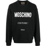 Ekologiska Svarta Sweatshirts från Moschino i Storlek L i Syntet för Herrar 