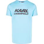 Himmelsblåa Kortärmade Kortärmade T-shirts från Karl Lagerfeld på rea i Storlek XS för Herrar 