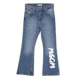 Indigoblåa Stretch jeans för Flickor i Denim från MSGM från FARFETCH.com/se på rea 