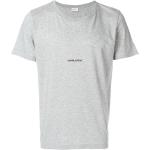 Gråa Kortärmade T-shirts från Saint Laurent Paris i Bomull för Herrar 