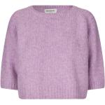 Lavendelfärgade Stickade tröjor från Lollys Laundry i Storlek XS med Båtringning för Damer 