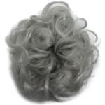 Löshårtofs med lockigt konstgjort hår - Ljus grå