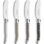 Antracit-grå Smörknivar 4 delar i Rostfritt Stål 