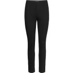 Lou Straight Pant Bottoms Trousers Slim Fit Trousers Black Residus