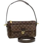 Vintage Hållbara Mörkbruna Handväskor i skinn från Louis Vuitton i Läder för Damer 