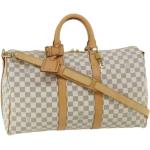 Vintage Hållbara Beige Weekendbags från Louis Vuitton i Canvas för Damer 