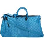 Vintage Hållbara Blåa Weekendbags i Canvas för Damer 