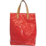 Vintage Hållbara Röda Handväskor i skinn i Läder för Damer 