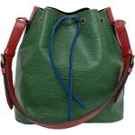 Vintage Hållbara Gröna Handväskor i skinn i Läder för Damer 