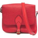 Vintage Hållbara Röda Axelremsväskor från Louis Vuitton på rea i Läder för Damer 