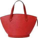 Vintage Hållbara Röda Handväskor i skinn i Läder för Damer 